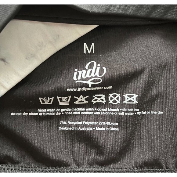 Indi Pole Wear Cross Top in Black Ice Print - Picture 5 of 5